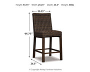 Paradise Trail - Barstool (Set of 2) - Medium Brown - R&R Furniture Gallery (Fountain Valley, CA)