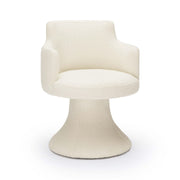 Jeffree - Performance Boucle Swivel Dining Chair - R&R Furniture Gallery (Fountain Valley, CA)