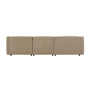 Veata - Sectional Sofa - Light Brown Suede - R&R Furniture Gallery (Fountain Valley, CA)