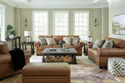 Signature Design by Ashley Carianna living room set with stationary chair and ottoman, stylish and comfortable for modern spaces.