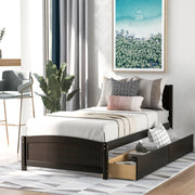 Platform Bed & Headboard, Footboard And Wood Slat Support - R&R Furniture Gallery (Fountain Valley, CA)