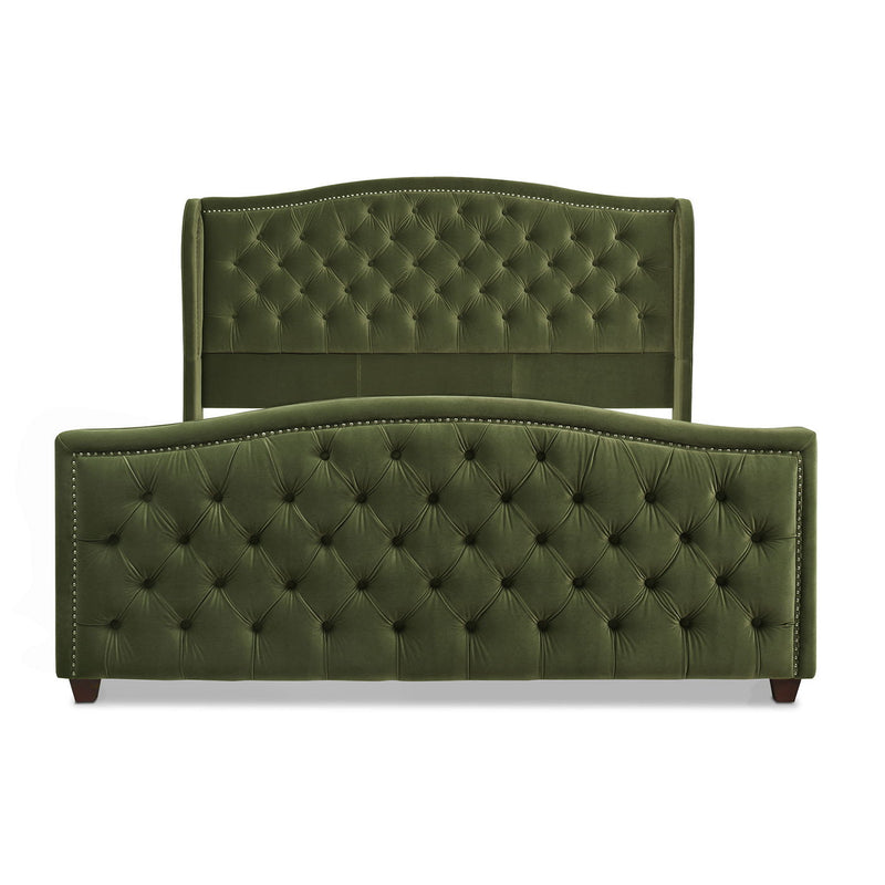 Marcella - Upholstered Shelter Headboard Bed Set - R&R Furniture Gallery (Fountain Valley, CA)