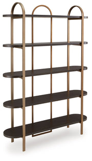 Brentmour - Bookcase - Brown / Gold Finish - R&R Furniture Gallery (Fountain Valley, CA)