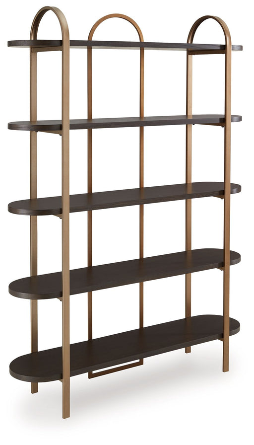 Brentmour - Bookcase - Brown / Gold Finish - R&R Furniture Gallery (Fountain Valley, CA)
