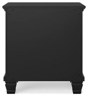 Lanolee - Two Drawer Nightstand - Black - R&R Furniture Gallery (Fountain Valley, CA)