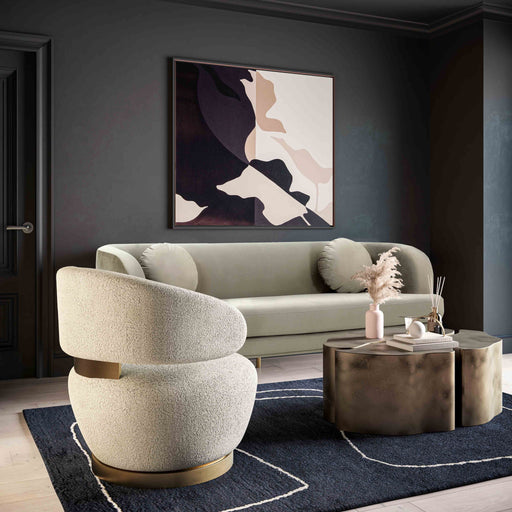 Austin - Faux Shearling Chair - Beige - R&R Furniture Gallery (Fountain Valley, CA)