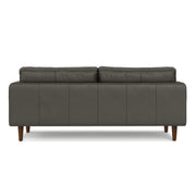 Livingston upholstered stationary sofa by Simpli-Home with plush cushions and fabric upholstery in a modern living room setting.