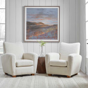 Uttermost Dawn On The Hills framed print featuring a serene purple landscape scene in a stylish frame.