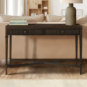 Fluted - 2 Drawer Storage Console Table - Brown - R&R Furniture Gallery (Fountain Valley, CA)