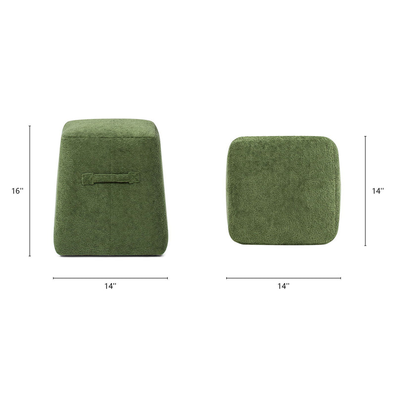 Clyde - Tapered Square Upholstered Ottoman - R&R Furniture Gallery (Fountain Valley, CA)