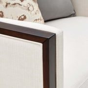 Belmont Place - Matching Chair - Cream / Espresso - R&R Furniture Gallery (Fountain Valley, CA)