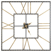 Thames - Wall Clock - Black / Gold Finish - R&R Furniture Gallery (Fountain Valley, CA)