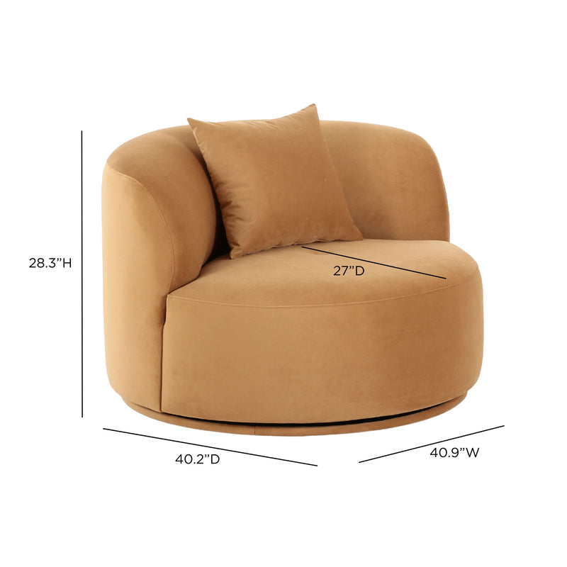 Fickle - Velvet Swivel Chair