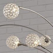 Winter - Metal Arc Lamp  - Silver Finish - R&R Furniture Gallery (Fountain Valley, CA)