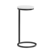 Cerro - Round Accent Table - Antique Bronze / White Marble - R&R Furniture Gallery (Fountain Valley, CA)