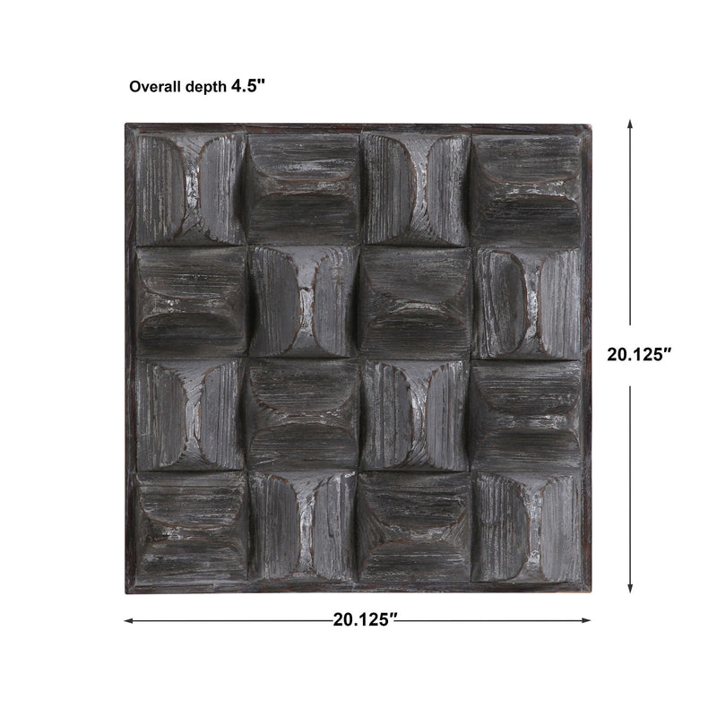 Uttermost Pickford wood wall decor with rustic, layered wooden panels and natural finish for stylish home wall decoration.