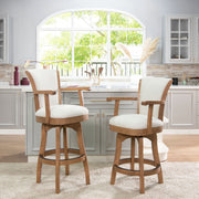 Williams - Swivel Bar Stool With Armrests - R&R Furniture Gallery (Fountain Valley, CA)
