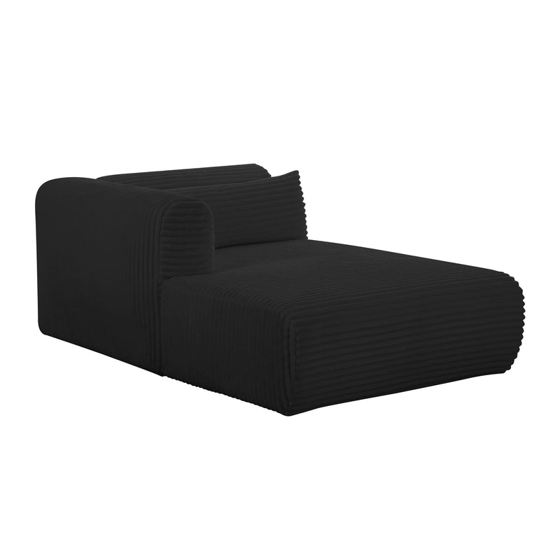 Tarra - Fluffy Oversized Corduroy Modular Chaise - R&R Furniture Gallery (Fountain Valley, CA)