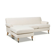 Alana - L-Shape Reversible Sectional Sofa - Light Beige - R&R Furniture Gallery (Fountain Valley, CA)