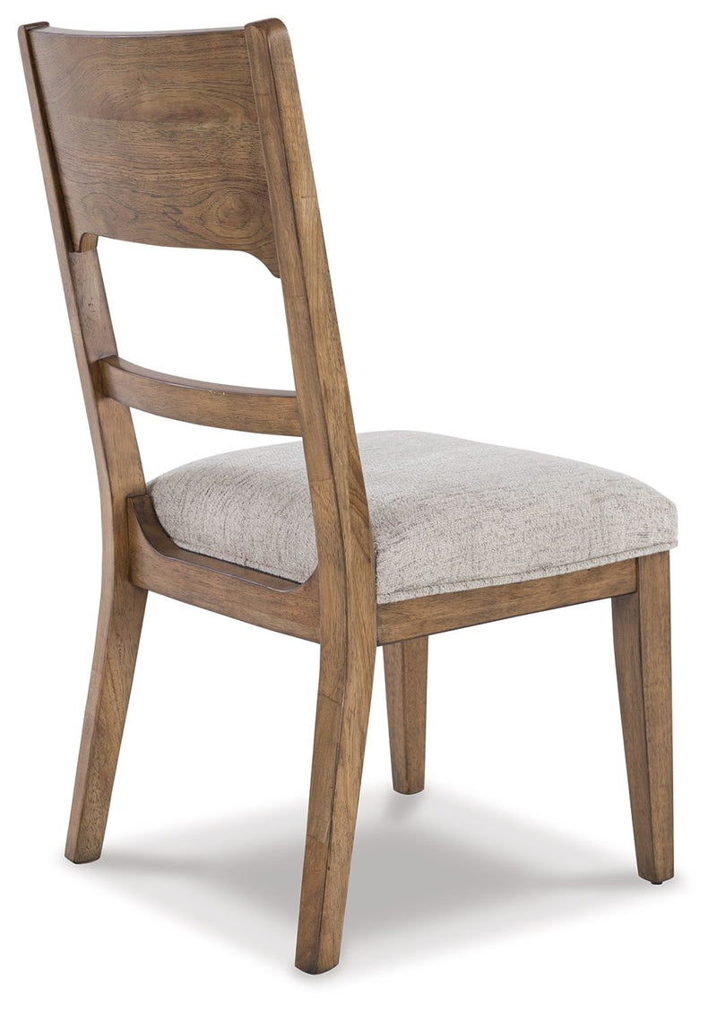 Cabalynn - Dining Uph Side Chair (Set of 2) - Oatmeal / Light Brown - R&R Furniture Gallery (Fountain Valley, CA)