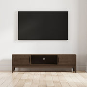 Harper - Low TV Media Stand - Walnut Brown - R&R Furniture Gallery (Fountain Valley, CA)