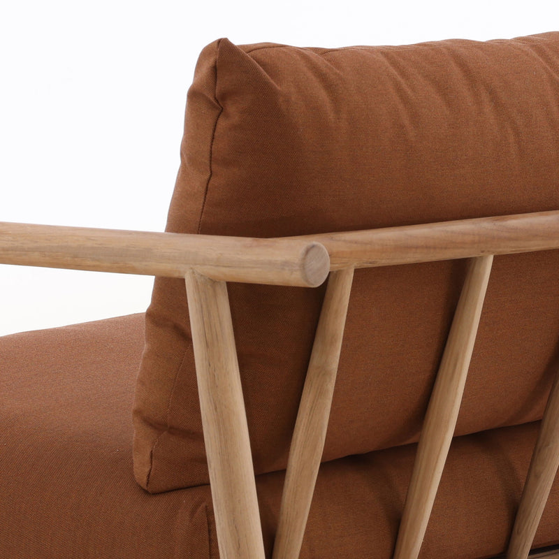 Aimee - Outdoor Sofa - Sienna And Natural