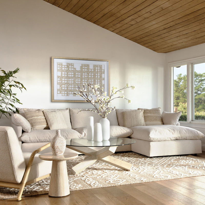 Blanche - Pillow - Natural And Ivory