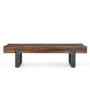 Duarte - Solid Wood Bench - Reclaimed Brown - R&R Furniture Gallery (Fountain Valley, CA)
