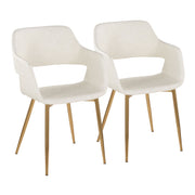 Pair of Lumi Source Margarite contemporary dining chairs, versatile modern seating with sleek design, set of two.