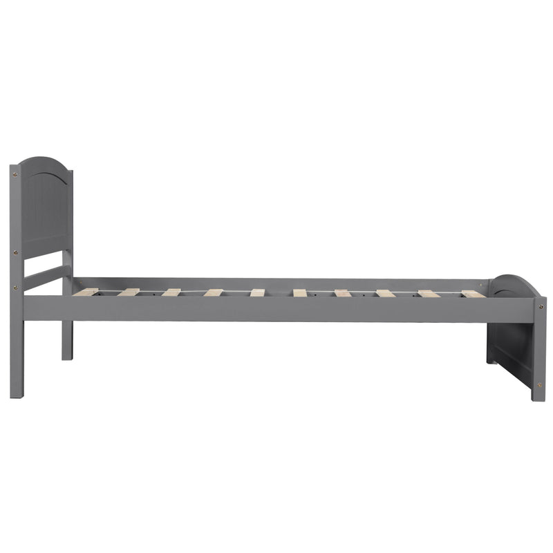 Platform Bed & Headboard, Footboard And Wood Slat Support - R&R Furniture Gallery (Fountain Valley, CA)