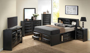 Modern Design Storage Bed With Bookcase Headboard - R&R Furniture Gallery (Fountain Valley, CA)