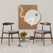 Dining Chairs With Ergonomic Backrest & Comfort Cushions (Set of 2) - R&R Furniture Gallery (Fountain Valley, CA)