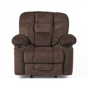 Luxurious Manual Recliner Chair With Skin-Friendly Fabric And Dual Cup Holders - R&R Furniture Gallery (Fountain Valley, CA)