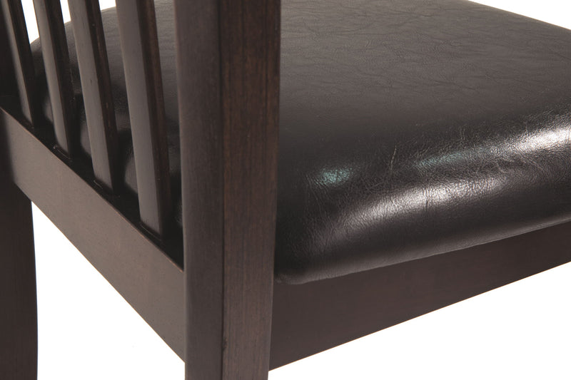 Hammis - Dining UPH Side Chair (Set of 2) - Dark Brown - R&R Furniture Gallery (Fountain Valley, CA)