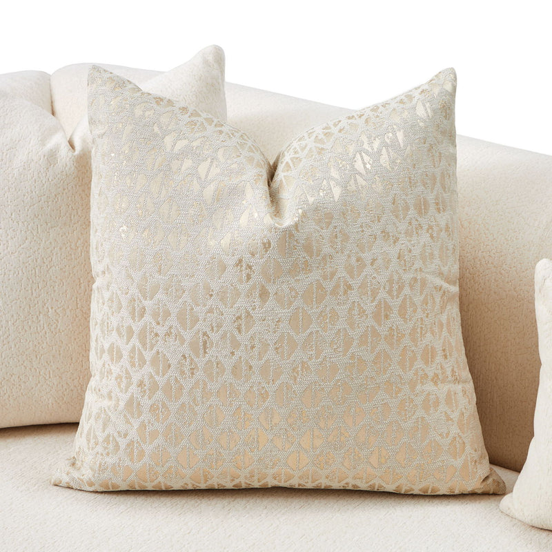 Sassani - Loveseat - Crepe / Gold - R&R Furniture Gallery (Fountain Valley, CA)