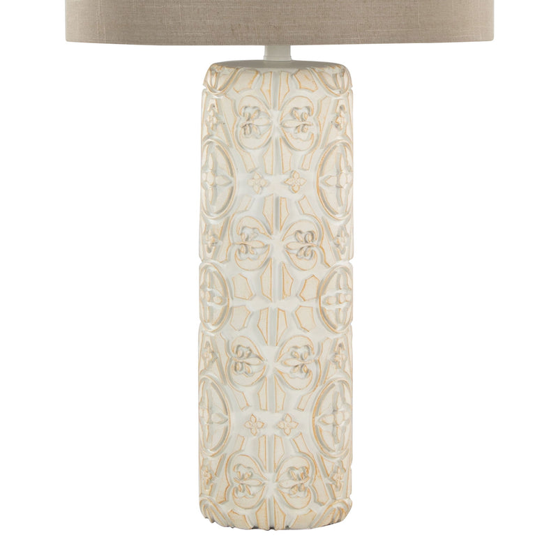 Lumi Source Charlotte contemporary table lamp set with brown and beige bases and shades, modern design for living space decor.