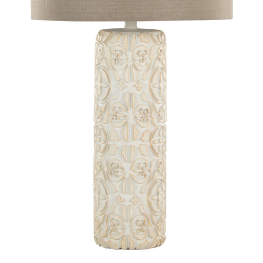 Lumi Source Charlotte contemporary table lamp set with brown and beige bases and shades, modern design for living space decor.