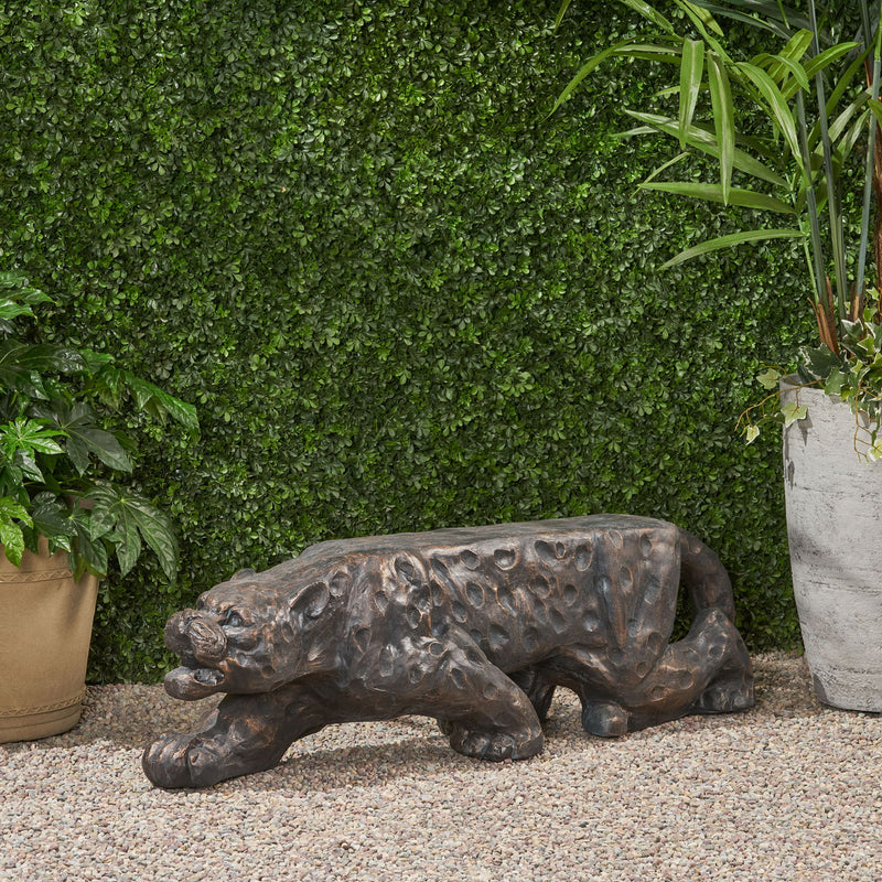 Leopard Lightweight Concrete Bench - Copper - R&R Furniture Gallery (Fountain Valley, CA)