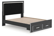Zuraleus - Upholstered Panel Platform Storage Bed - R&R Furniture Gallery (Fountain Valley, CA)
