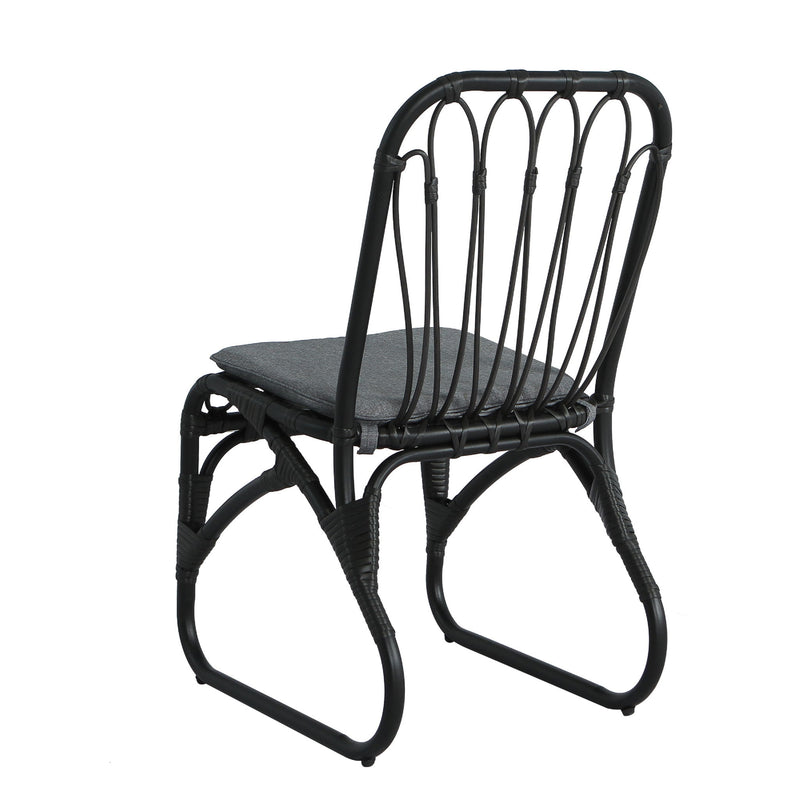 Outdoor Wicker Dining Chairs With Washable Cushion (Set of 2) - R&R Furniture Gallery (Fountain Valley, CA)
