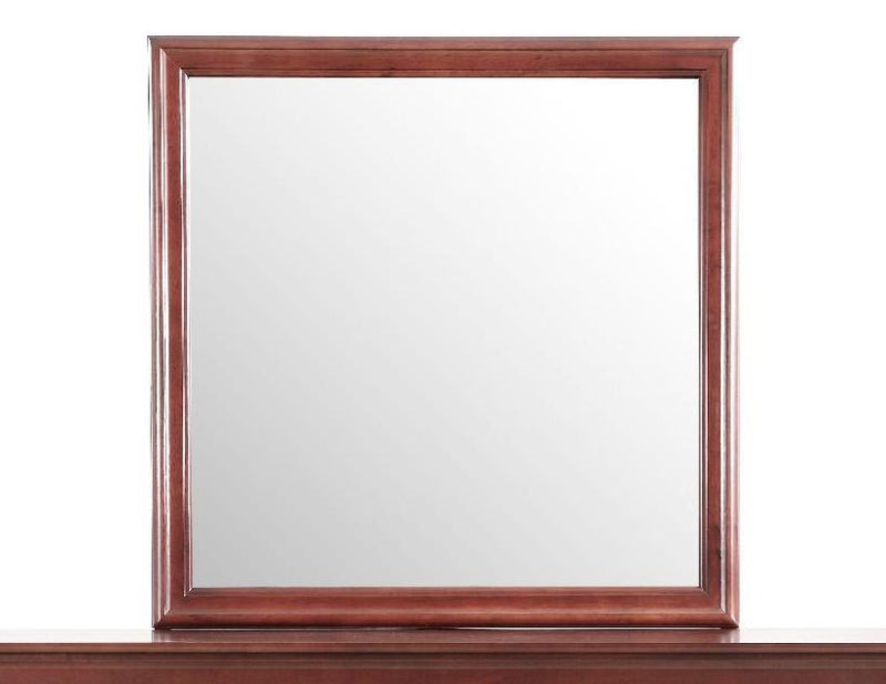 Glory Furniture traditional wall mirror with a classic frame, suitable for any space, reflecting a stylish and elegant decor element.