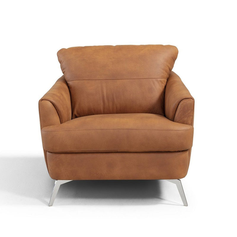 Safi - Chair - Cappuccino Leather - R&R Furniture Gallery (Fountain Valley, CA)