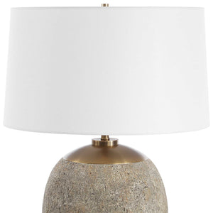 Raylan - Textured Table Lamp - Gray