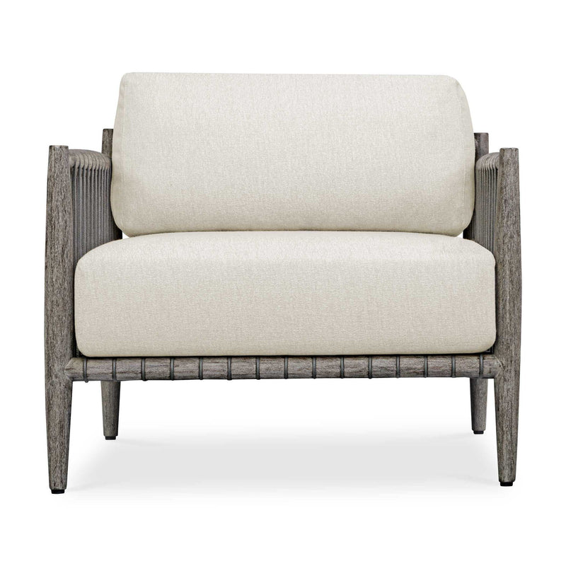 Borneo - Outdoor Lounge Chair - White / Dark Gray