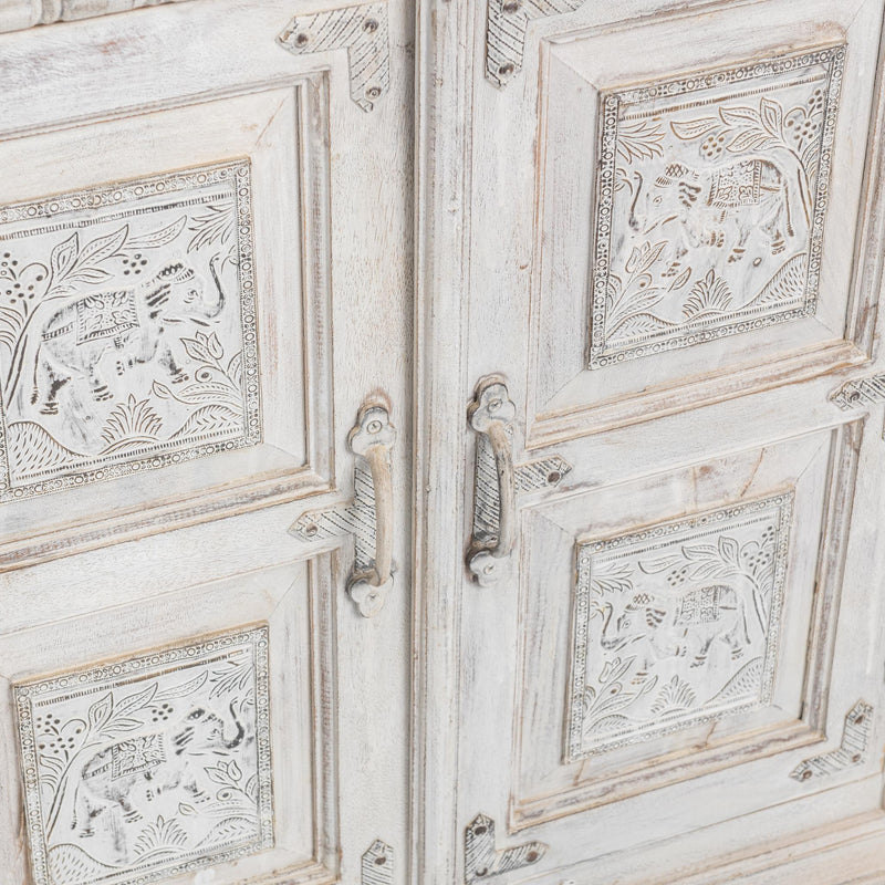 Arish - 4 Door Breakfront Cabinet - Heritage Cream