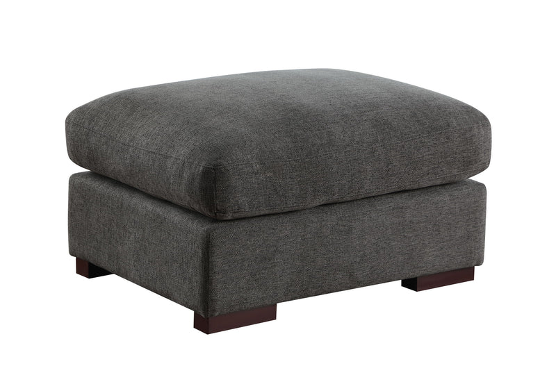 Tatman - Linen Blend Sectional With 2 Ottomans - Dark Gray - R&R Furniture Gallery (Fountain Valley, CA)