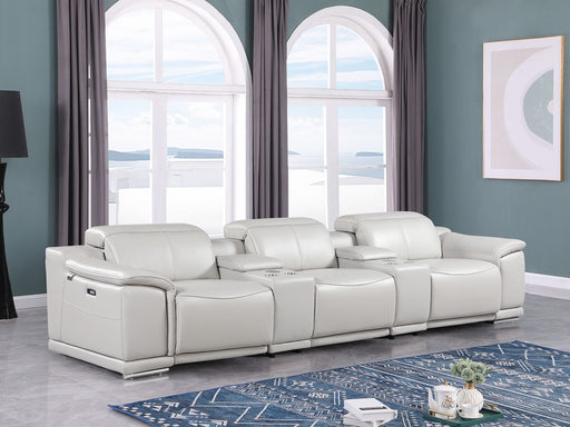 9762 - 5-Piece Modular Power Reclining Sofa And Loveseat Set With 3 Power Recliners In - R&R Furniture Gallery (Fountain Valley, CA)