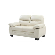 Glory Furniture Marta stationary loveseat with plush fabric and modern design, shown in a cozy living room setting.