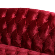 Comfy 3 Seat Sofa With Wooden Legs, For Living Room And Study - R&R Furniture Gallery (Fountain Valley, CA)