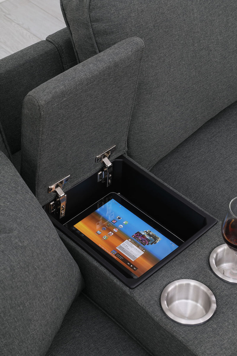 Tina - 8 Piece Upholstered Sectional With Ottoman - R&R Furniture Gallery (Fountain Valley, CA)